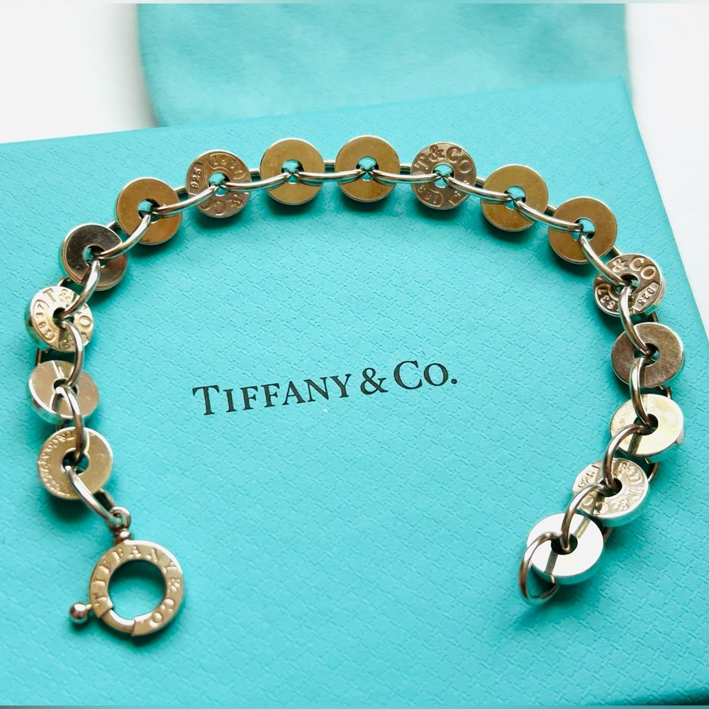 Tiffany circle silver bracelet